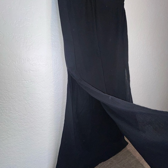 Kona Sol Black Tassel Swim Cover Dress Size Small - Picture 5 of 6